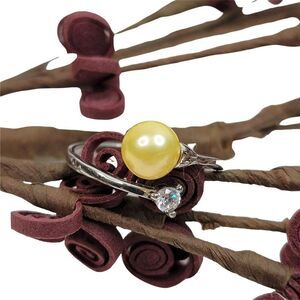 Enchantment Fresh Water Yellow Pearl Ring ADJUSTABLE